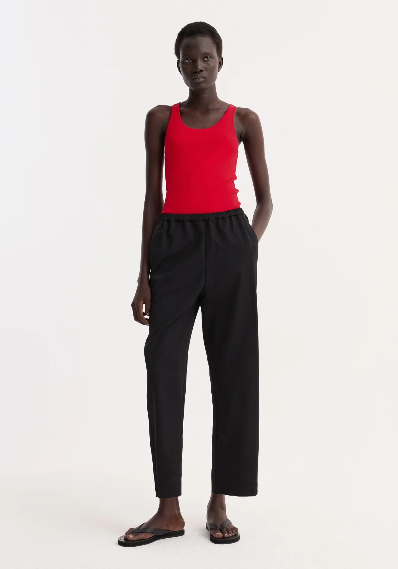 RÓHE CROPPED WIDE LEG TROUSERS