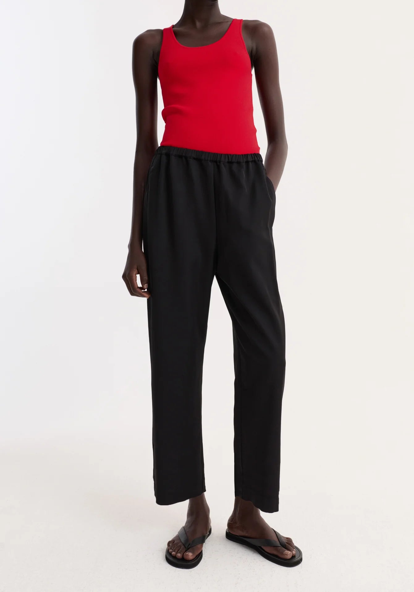 RÓHE CROPPED WIDE LEG TROUSERS