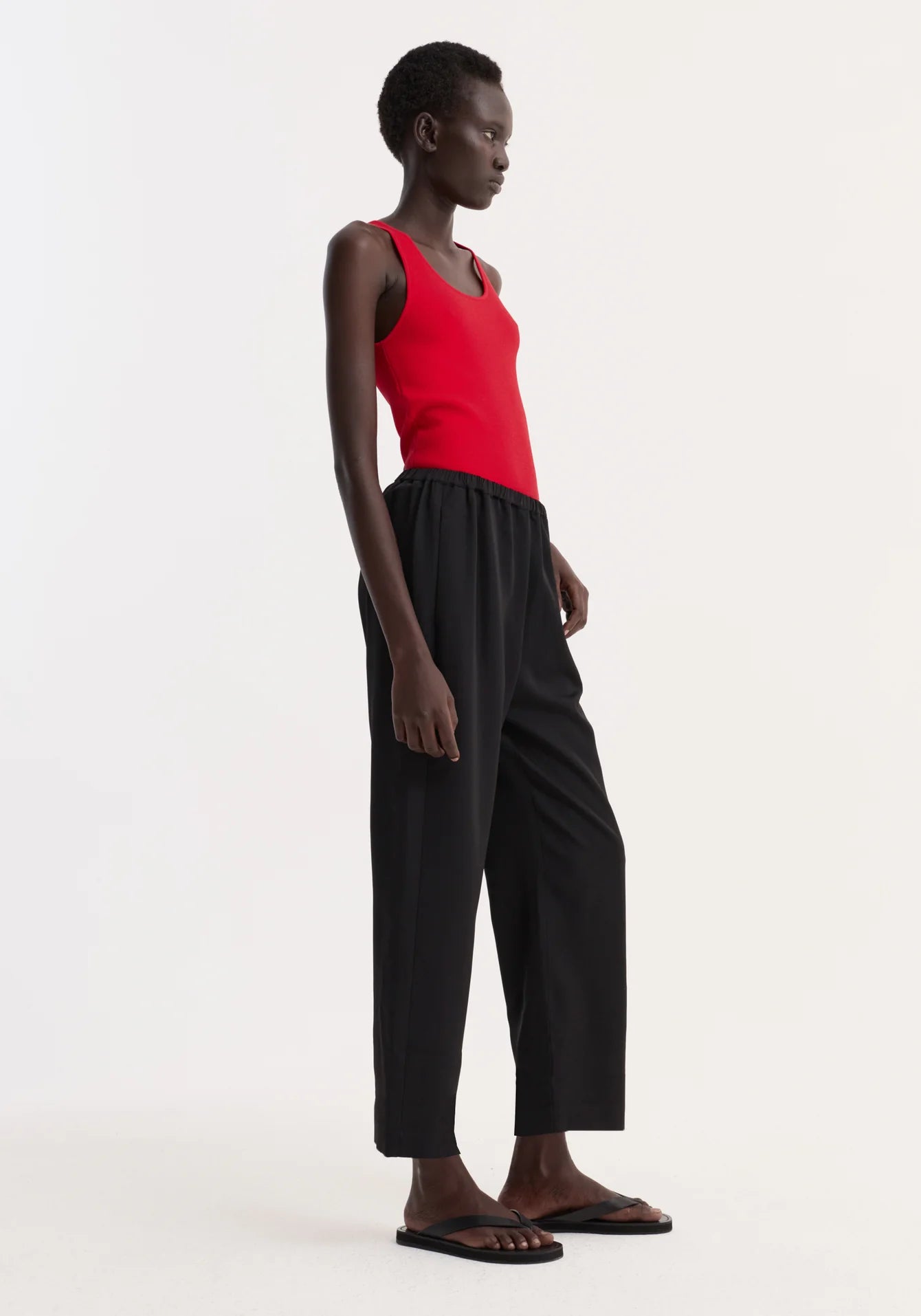 RÓHE CROPPED WIDE LEG TROUSERS