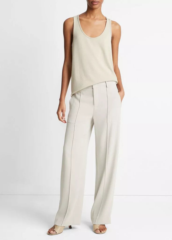 VINCE WIDE LEG UTILITY PANTS IN SEPIA