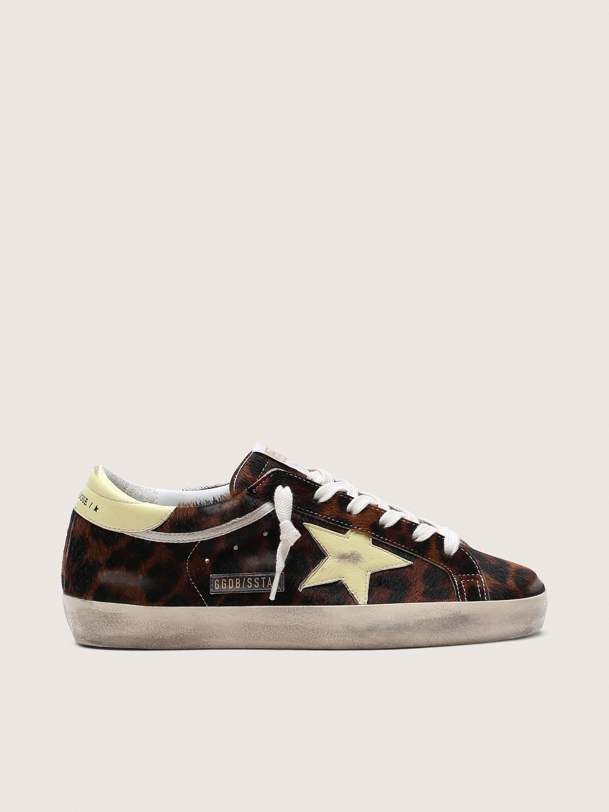 GOLDEN GOOSE SUPER-STAR LEOPARD/YELLOW