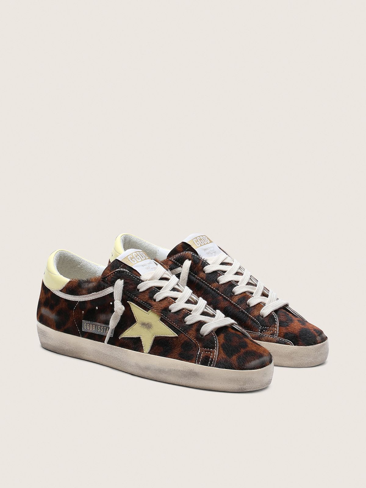 GOLDEN GOOSE SUPER-STAR LEOPARD/YELLOW