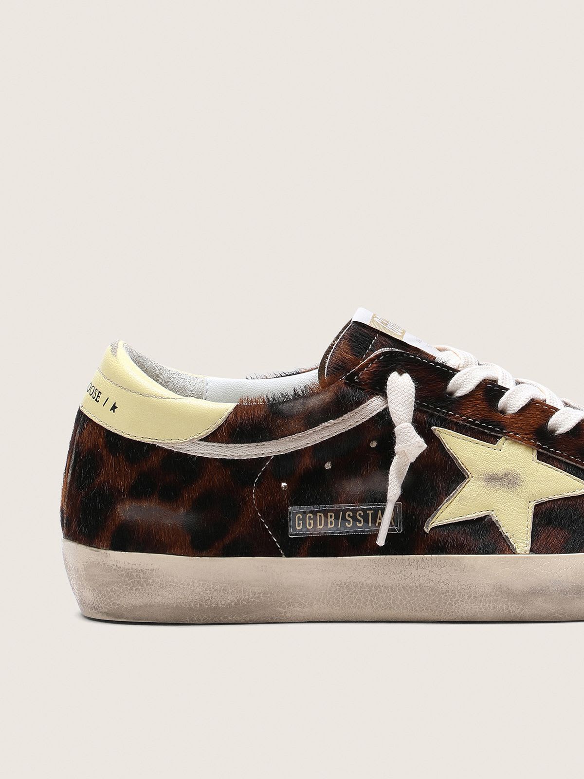 GOLDEN GOOSE SUPER-STAR LEOPARD/YELLOW