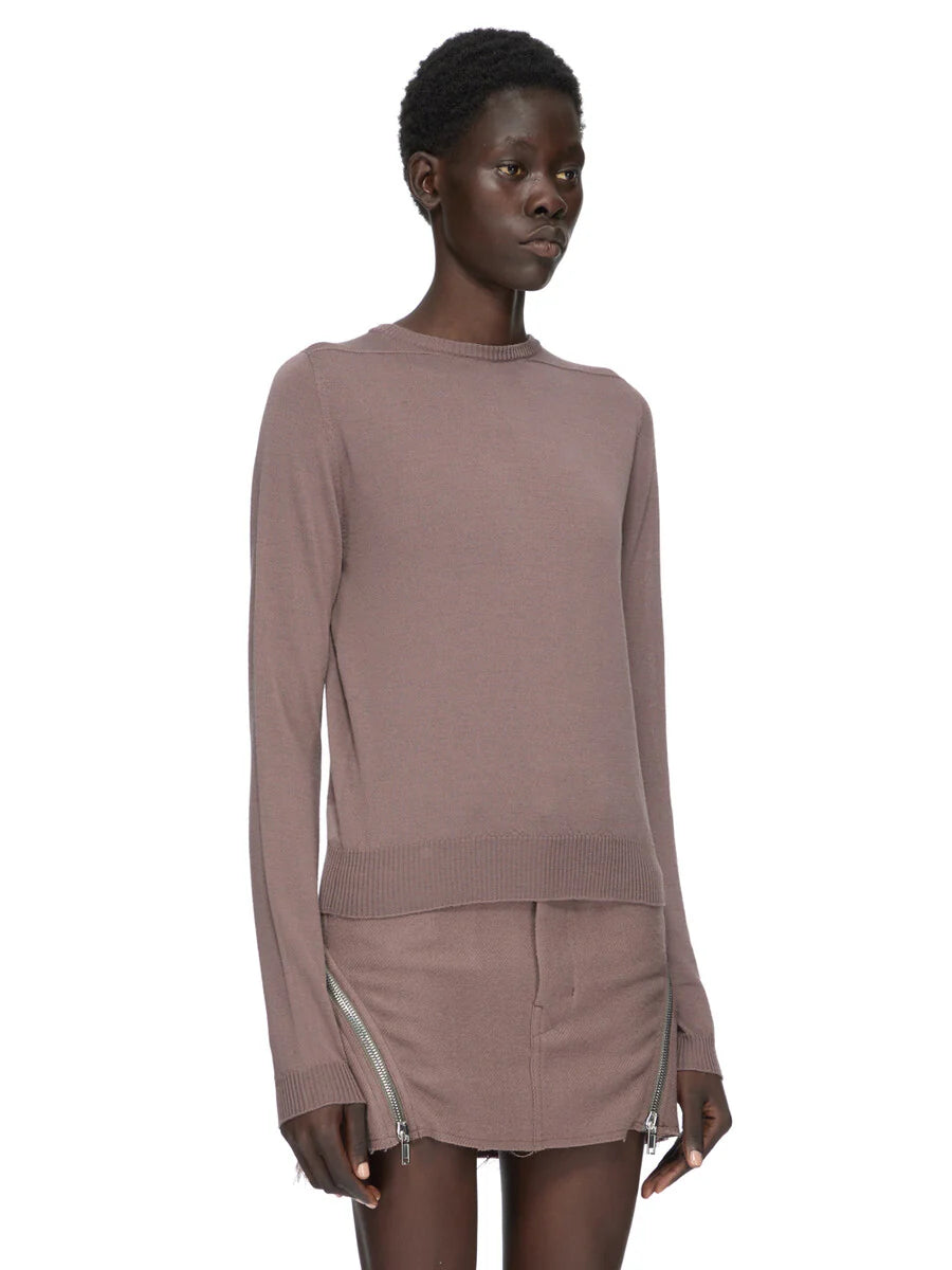 RICK OWENS BIKER KNIT GRAPE