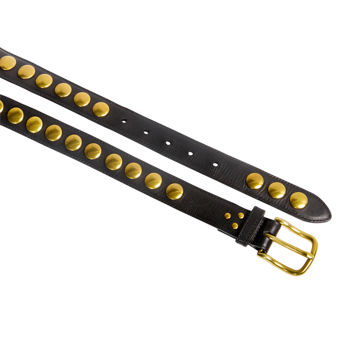 JEROME DREYFUSS BELT NOIR BRASS