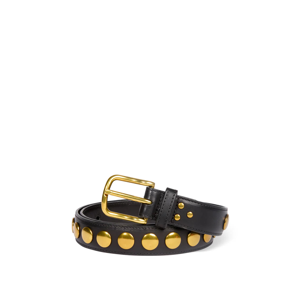 JEROME DREYFUSS BELT NOIR BRASS