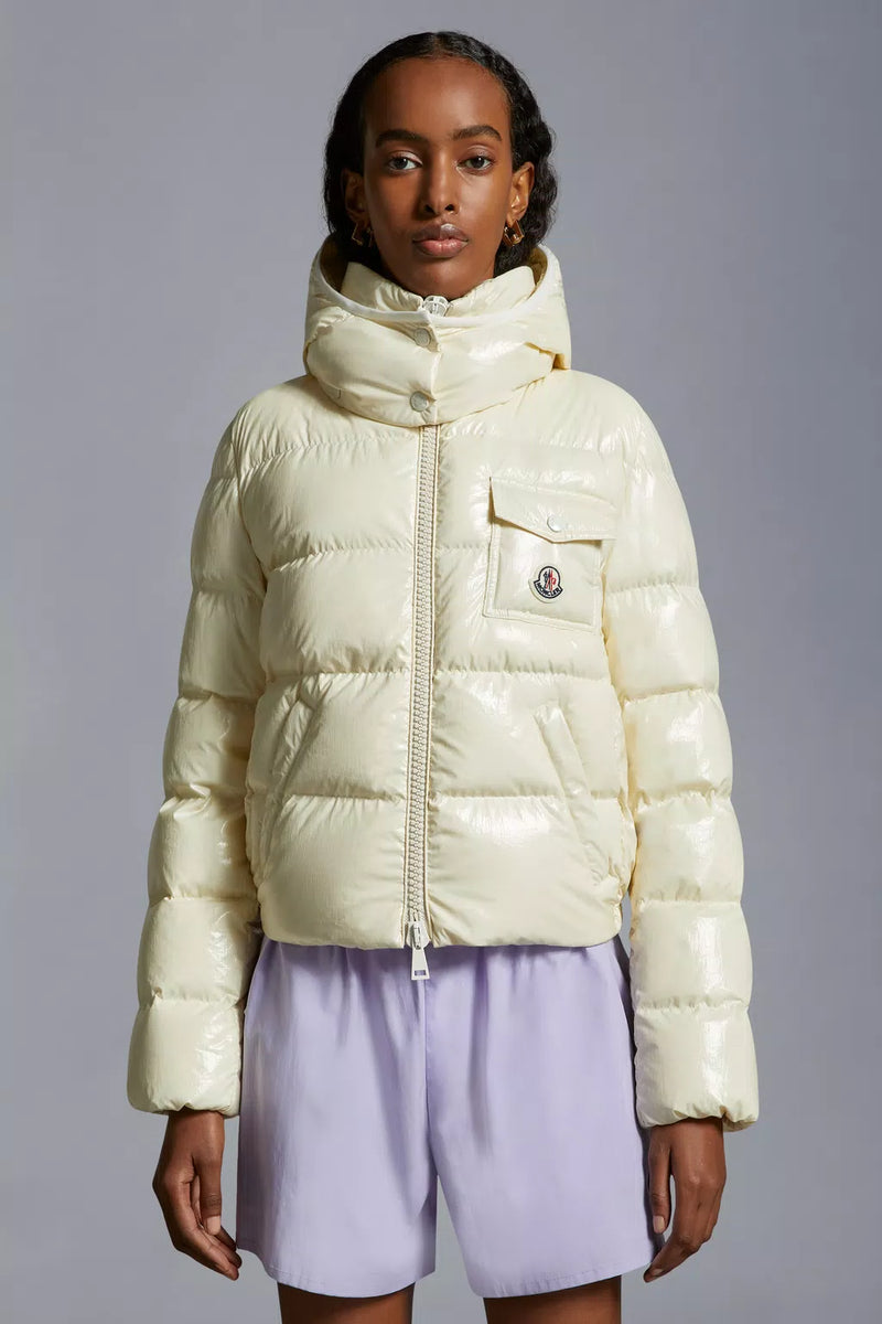 MONCLER LIGHT YELLOW ANDRO PADDED JACKET