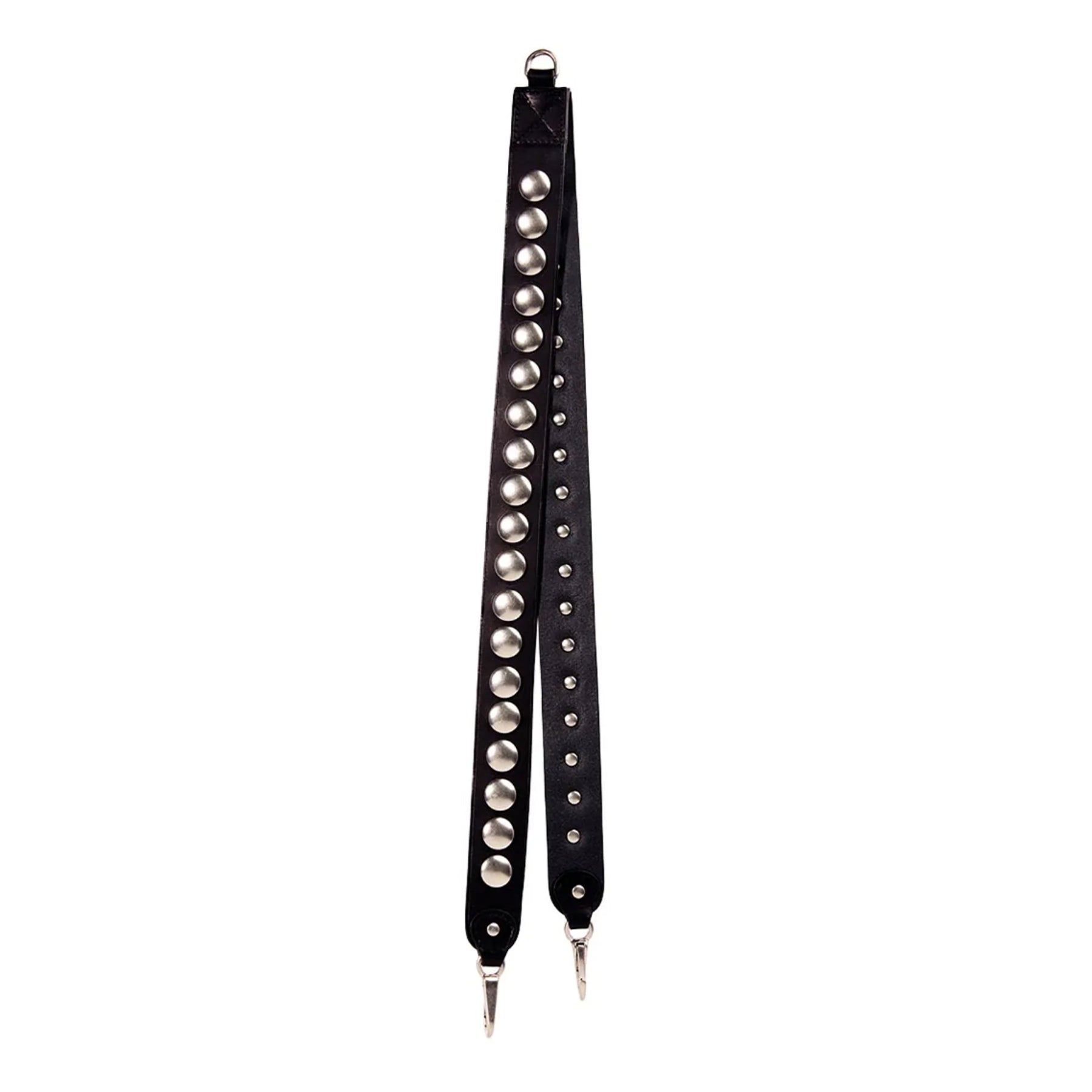 JEROME DREYFUSS BANDOULIERE FESTIVAL STRAP IN BLACK & SILVER