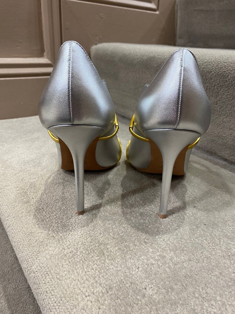 MALONE SOULIERS MAUREEN PUMP 100-2 IN SILVER & GOLD