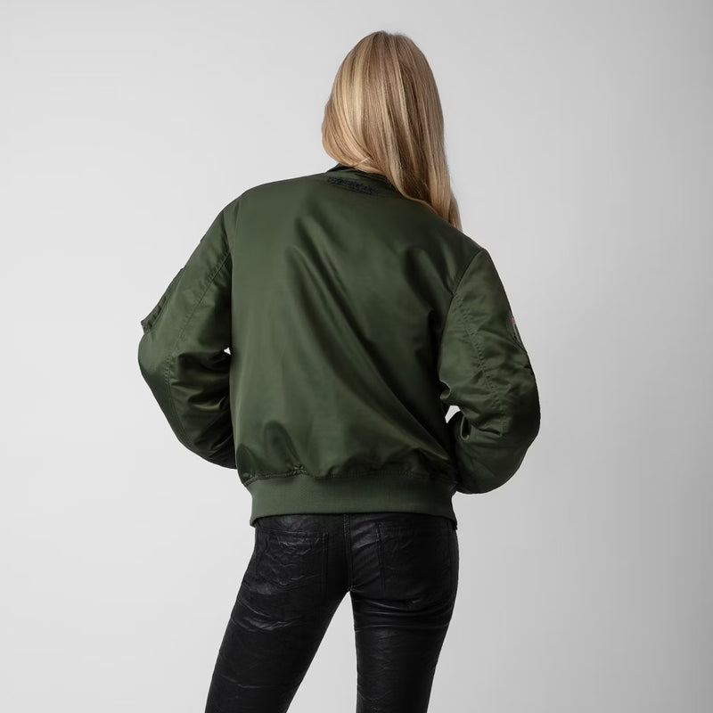 ZADIG & VOLTAIRE BOLID JACKET IN KHAKI