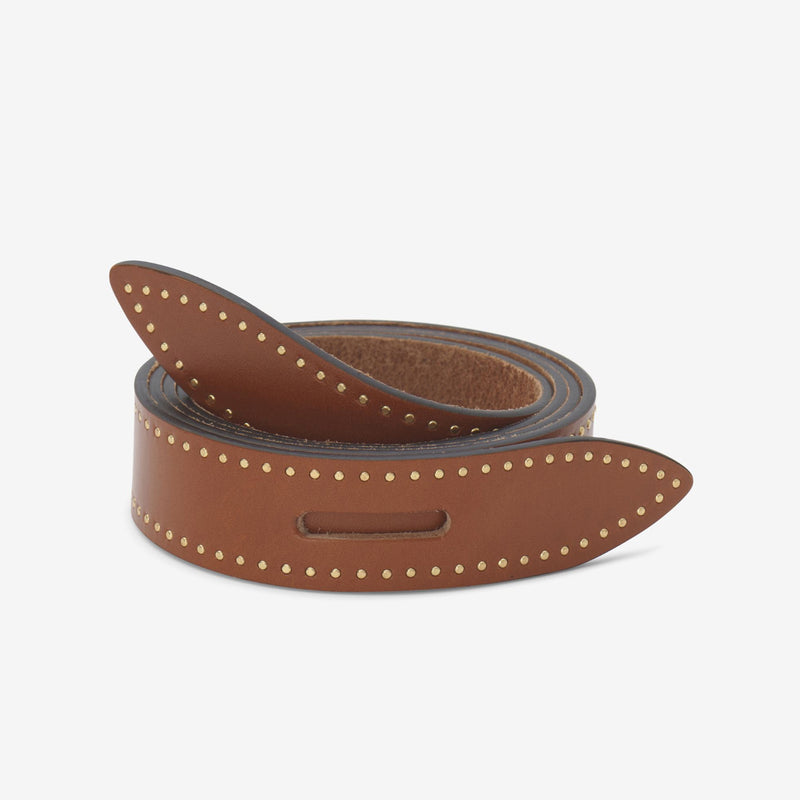 ISABEL MARANT LECCE KNOTTED LEATHER BELT IN NATURAL