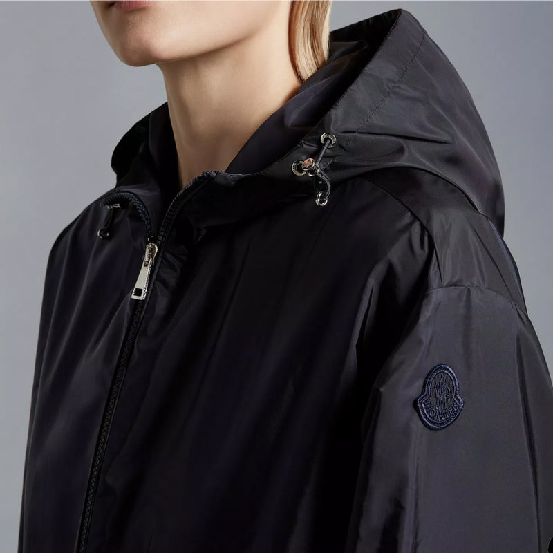 MONCLER WETE HOODED JACKET IN NIGHT BLUE