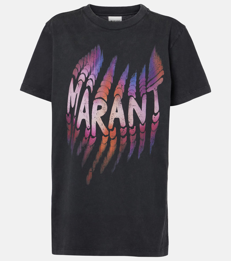 ISABEL MARANT ZOELINE PRINTED TSHIRT - FADED BLACK