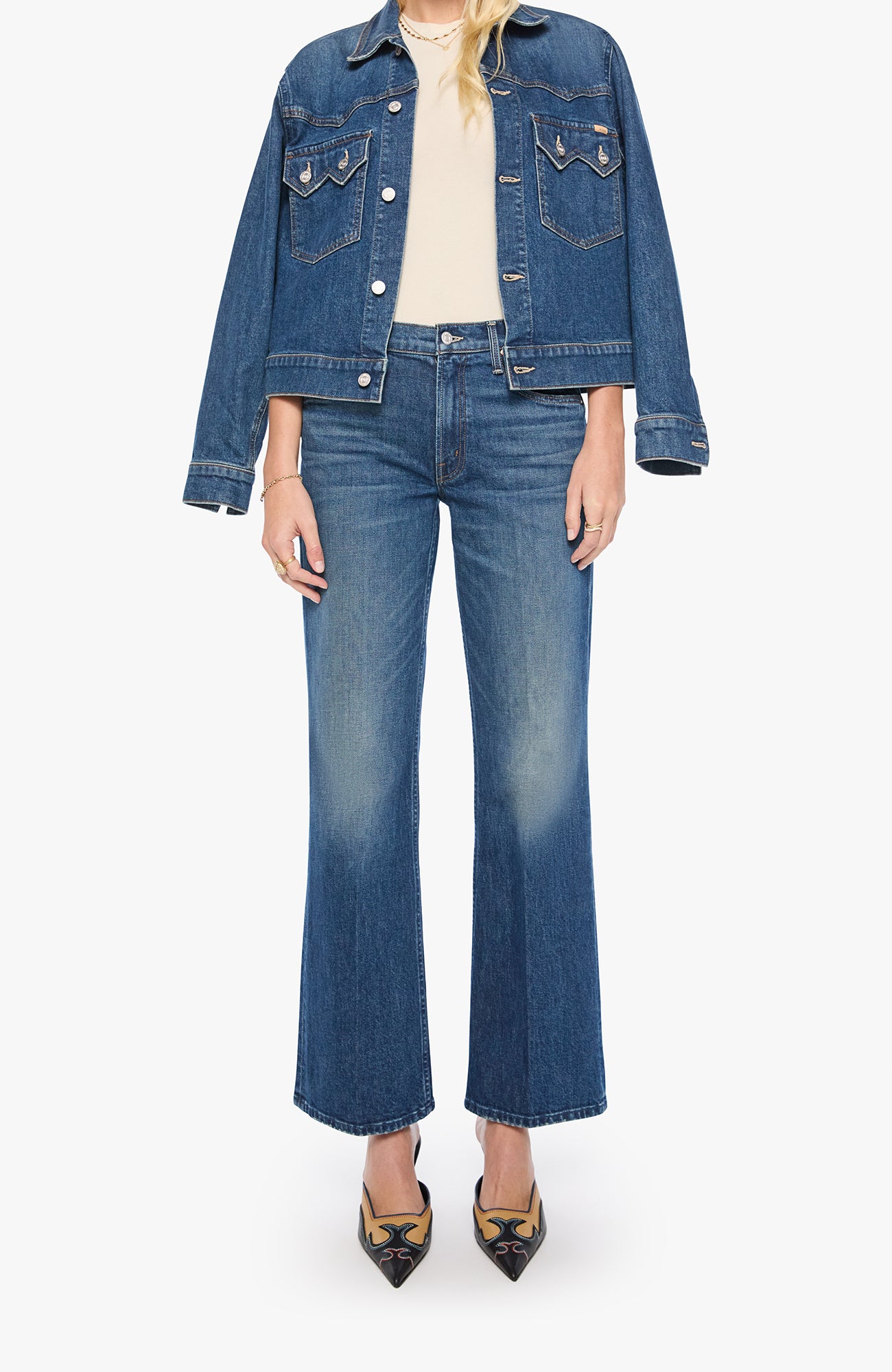 MOTHER THE BOOKIE SNEAK JEAN - BUCKAROO