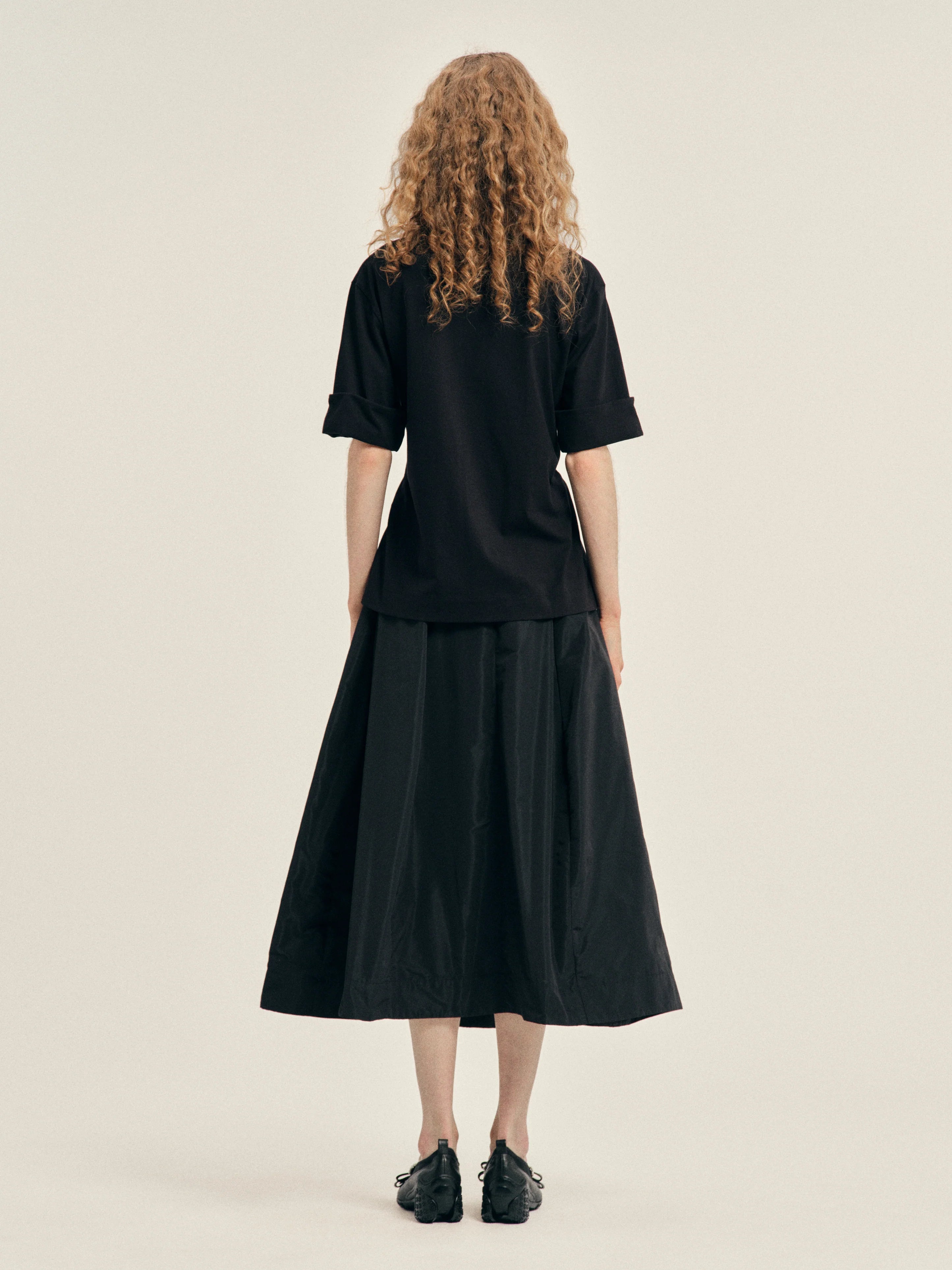 SIMONE ROCHA GATHERED ROSE-WIRE BOY T-SHIRT
