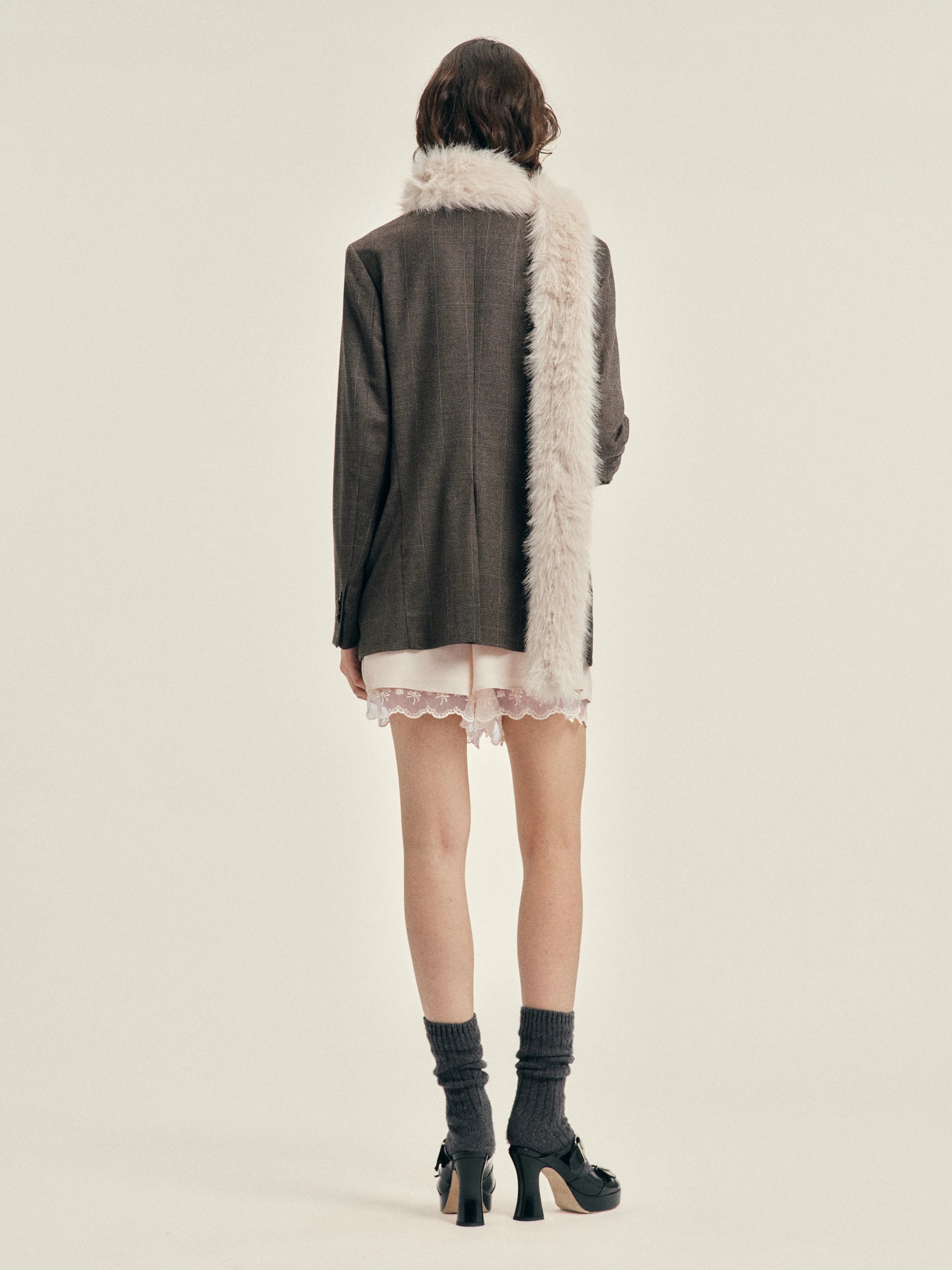 SIMONE ROCHA EMBELLISHED HEM SLICE JACKET