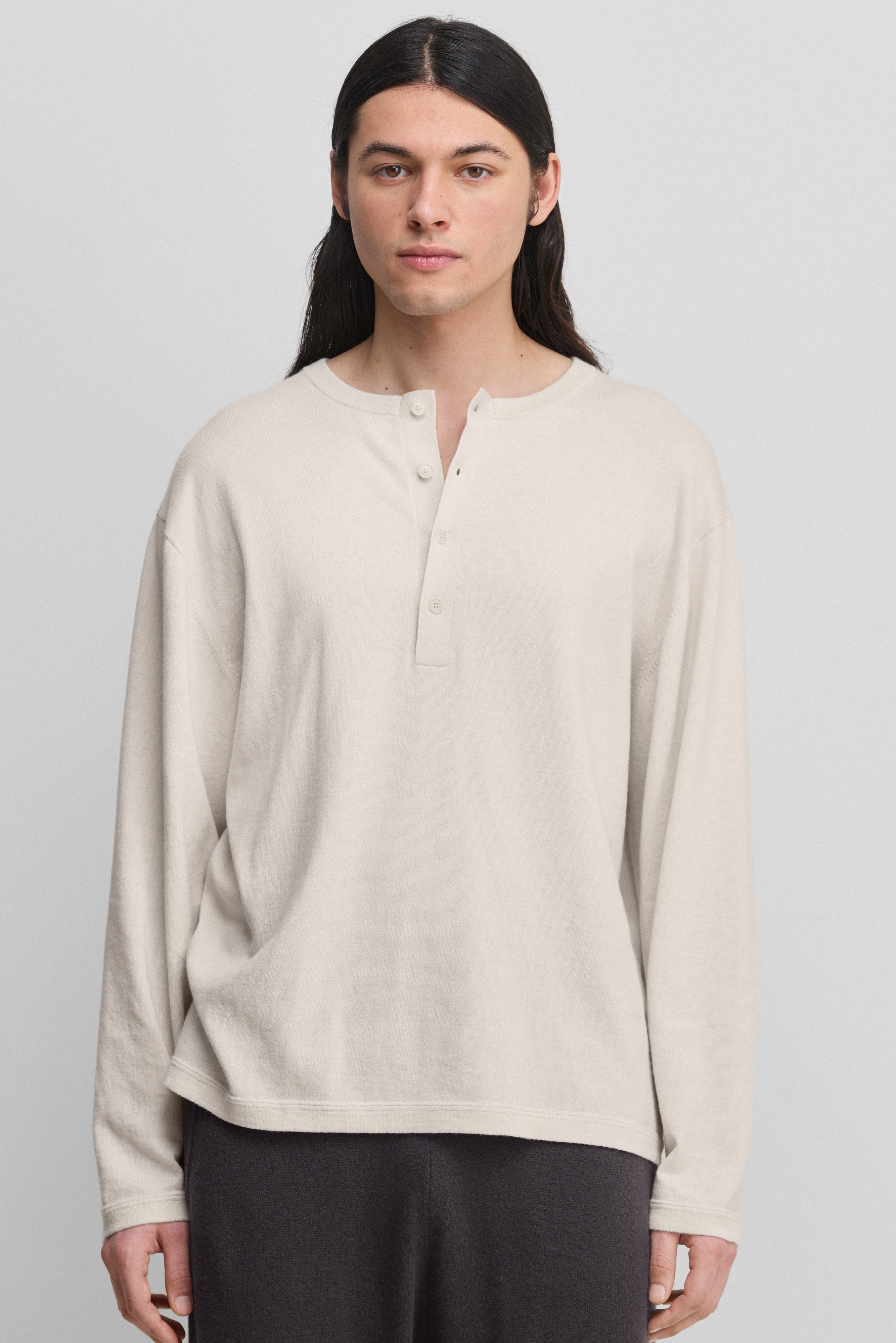EXTREME CASHMERE N°407 FATOU T-SHIRT - SNOW