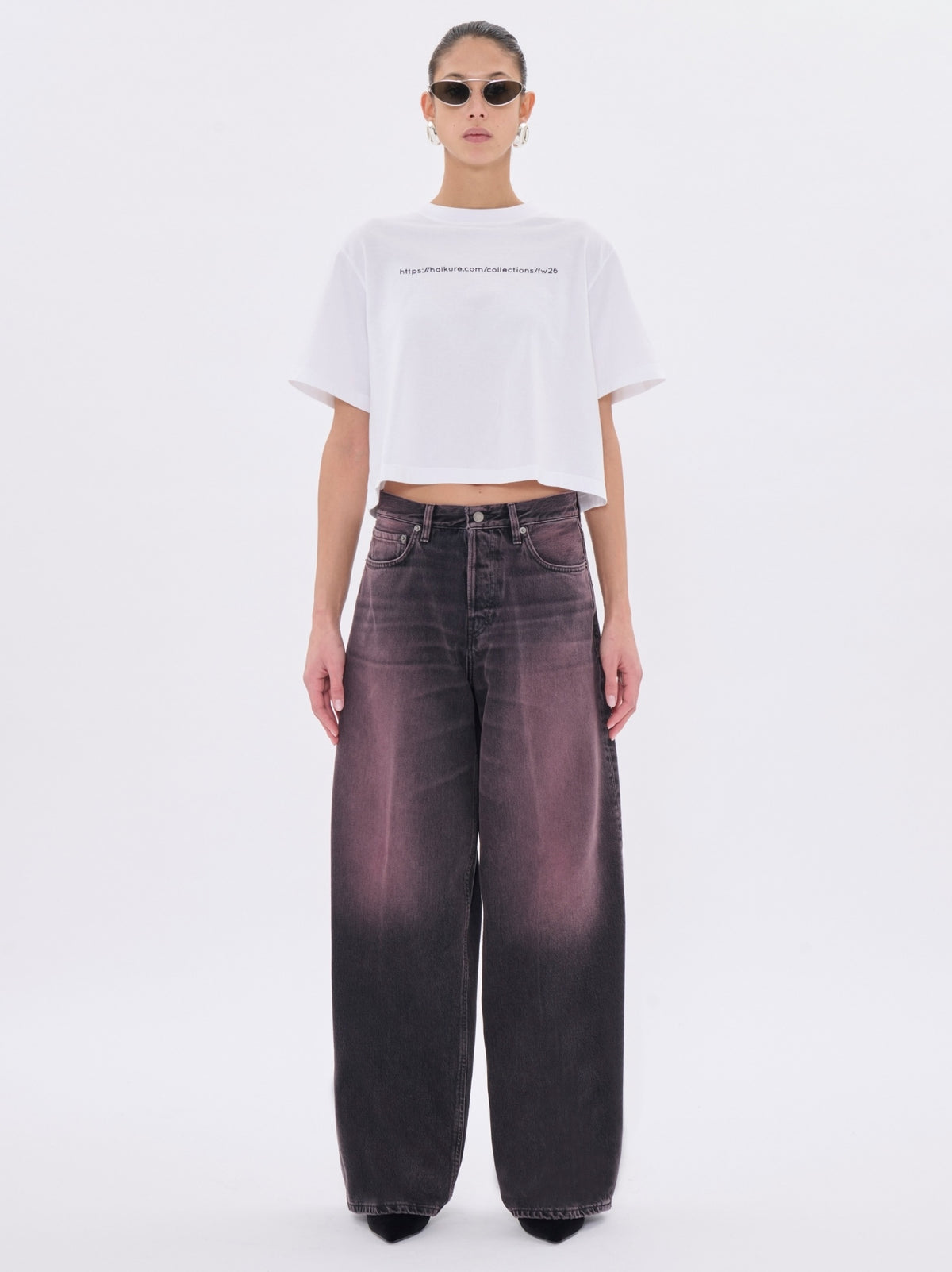 HAIKURE BETHANY PINK BLACK JEANS