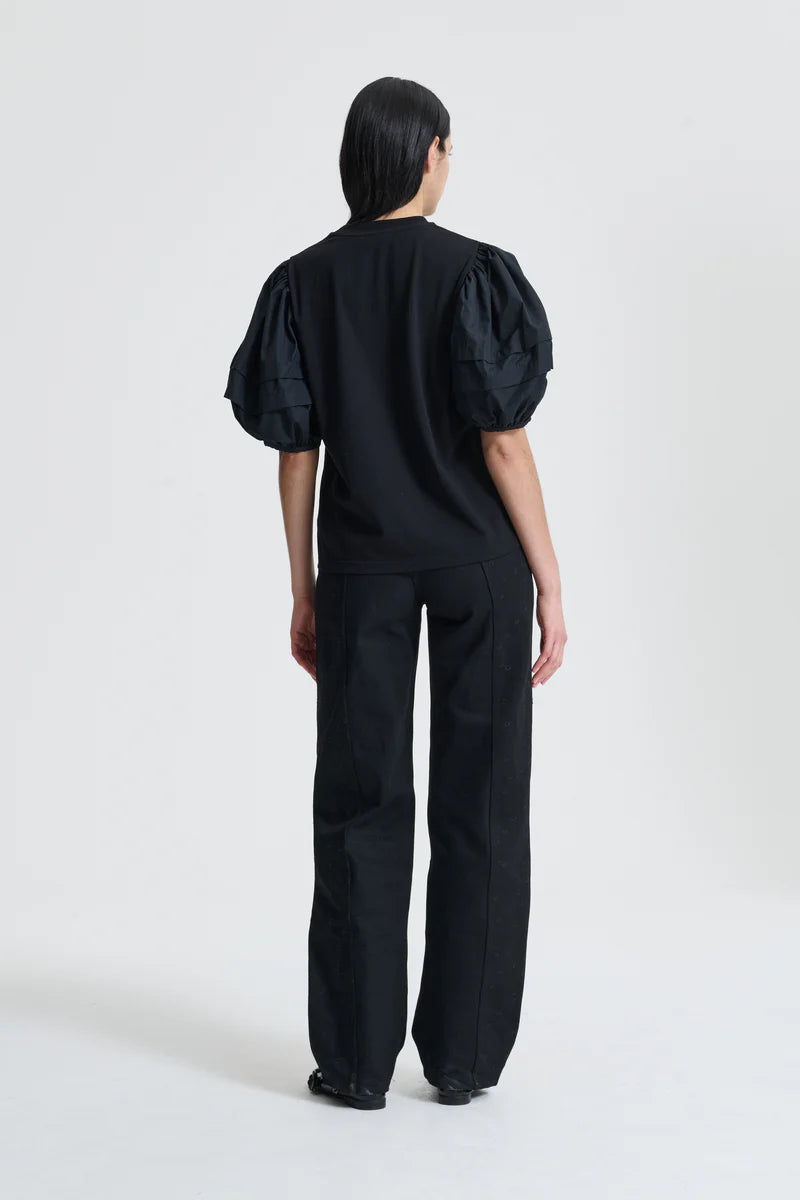 CECILIE BAHNSEN BEN T-SHIRT BLACK