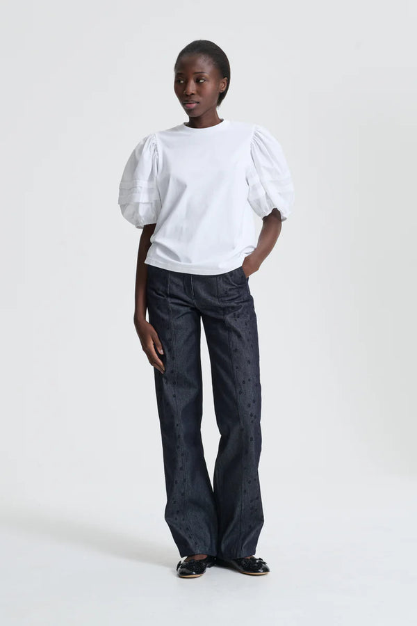 CECILIE BAHNSEN BEN T-SHIRT WHITE