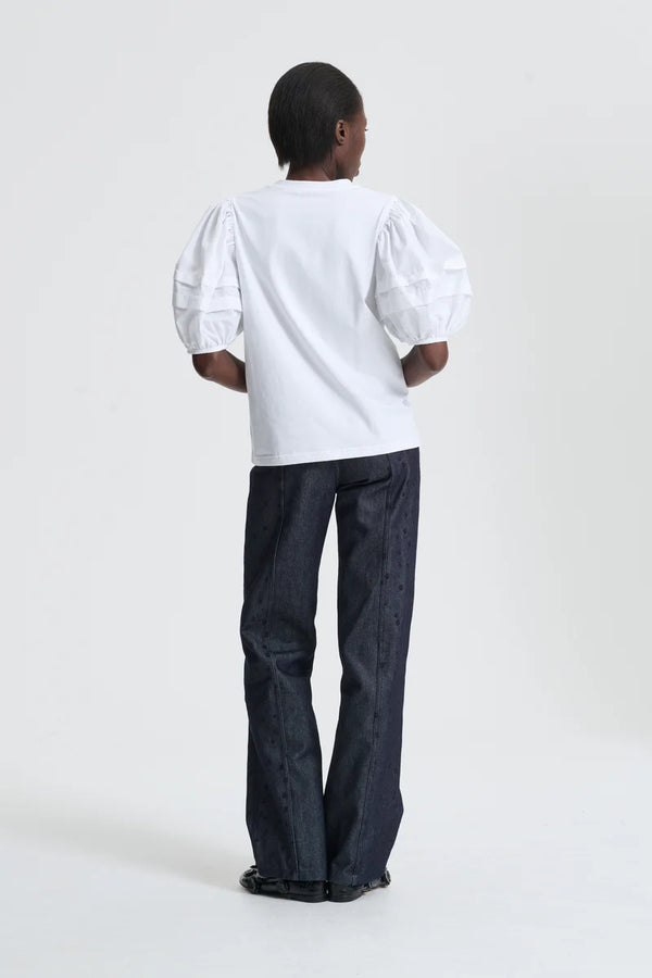 CECILIE BAHNSEN BEN T-SHIRT WHITE