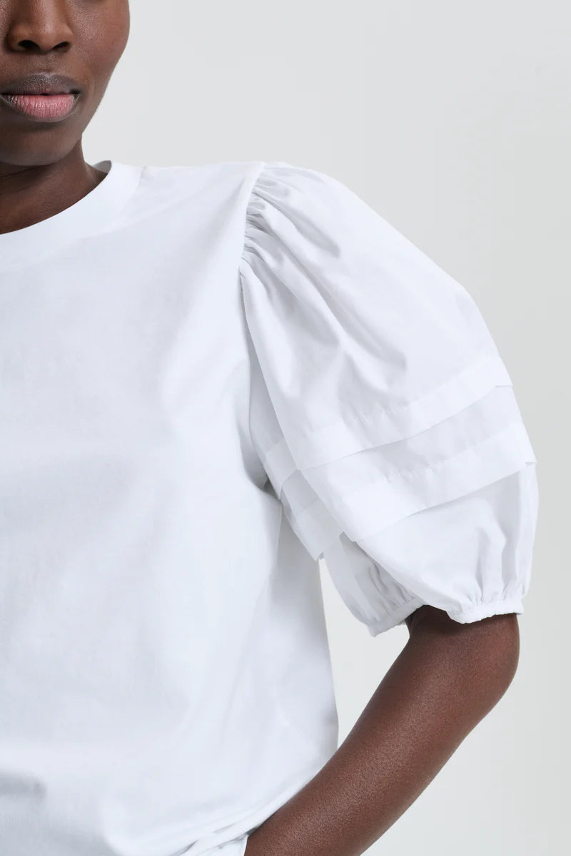 CECILIE BAHNSEN BEN T-SHIRT WHITE