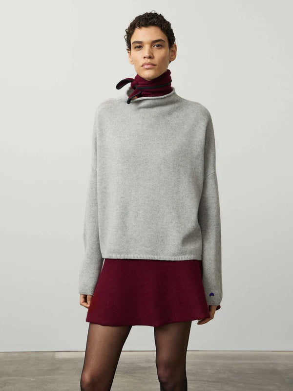 LISA YANG SANDY DOVE GREY SWEATER