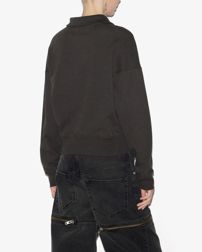 ISABEL MARANT FADED BLACK ROSS SWEATSHIRT