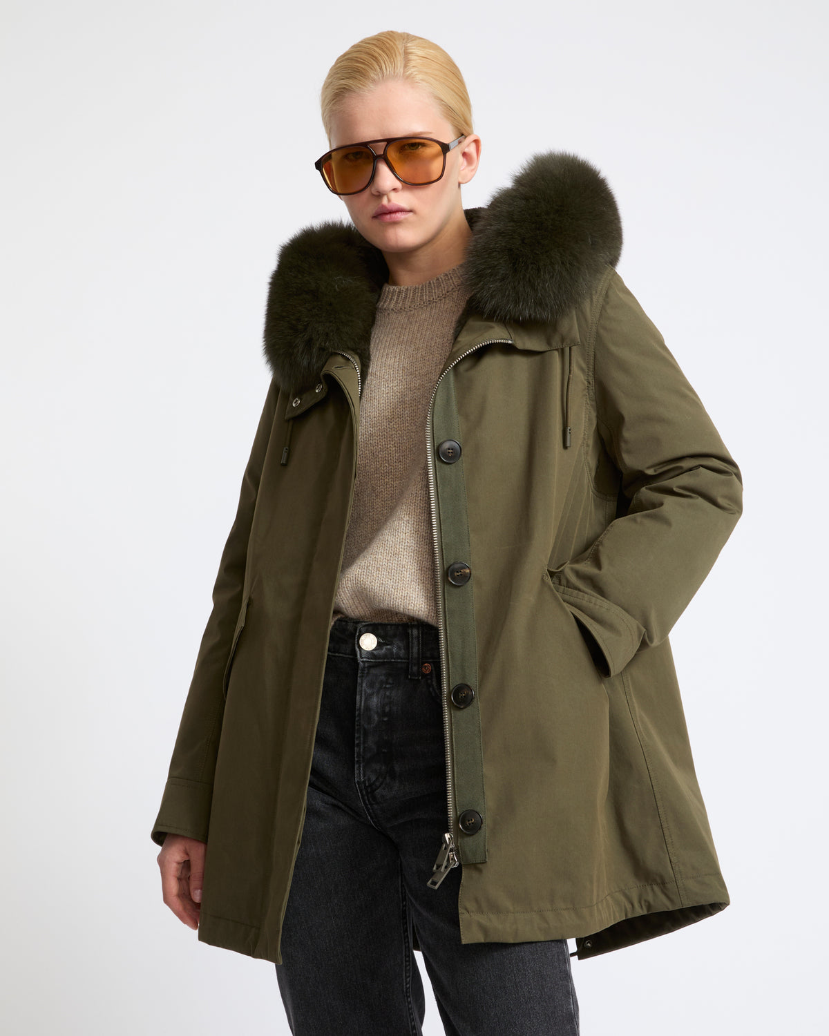 YVES SALOMON FUR-LINED PARKA