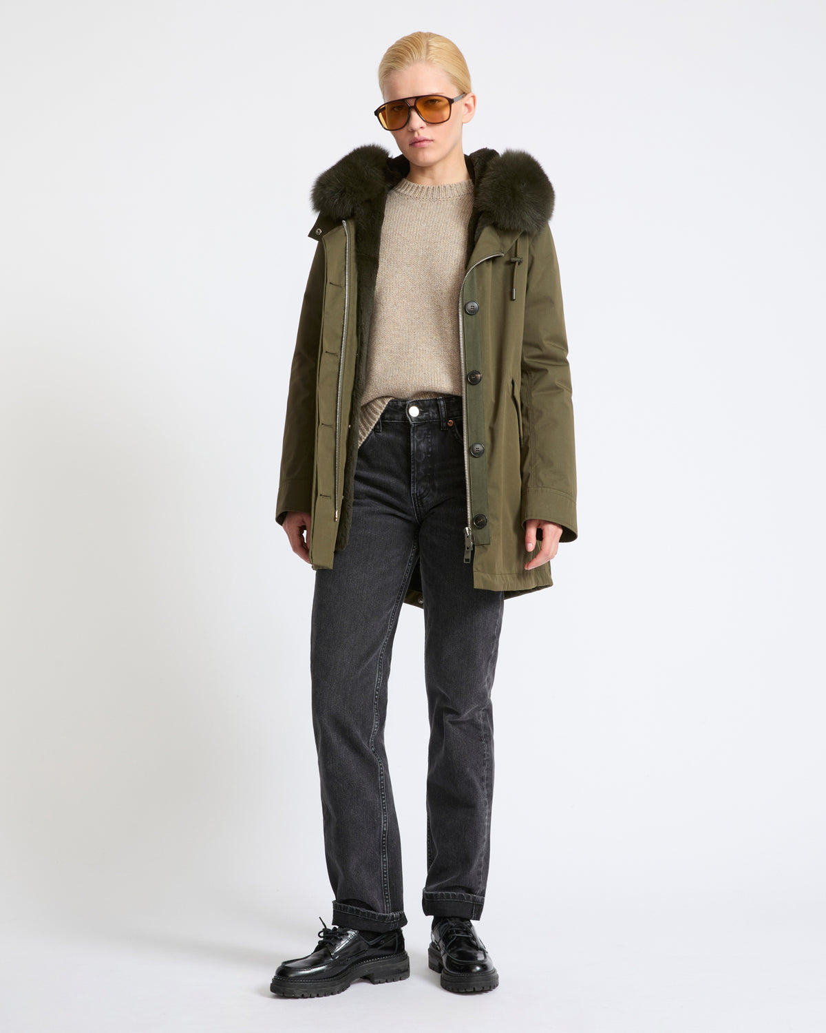 YVES SALOMON FUR-LINED PARKA