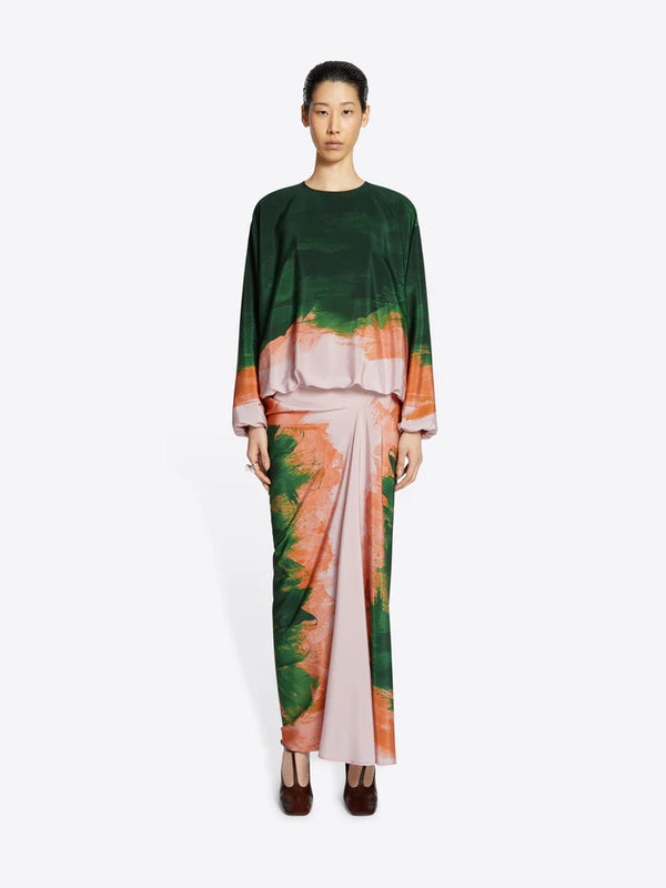 DRIES VAN NOTEN SILK COCOON TOP