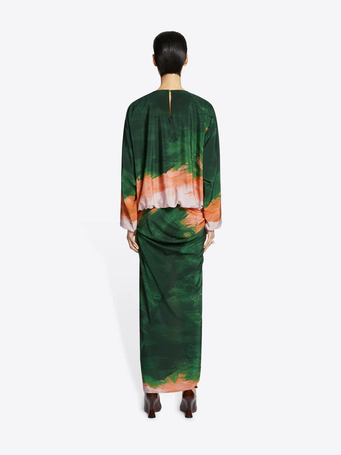 DRIES VAN NOTEN SILK COCOON TOP