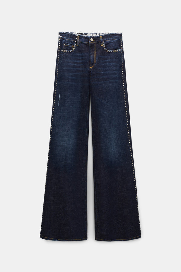 DOROTHEE SCHUMACHER DARK BLUE STUD JEANS