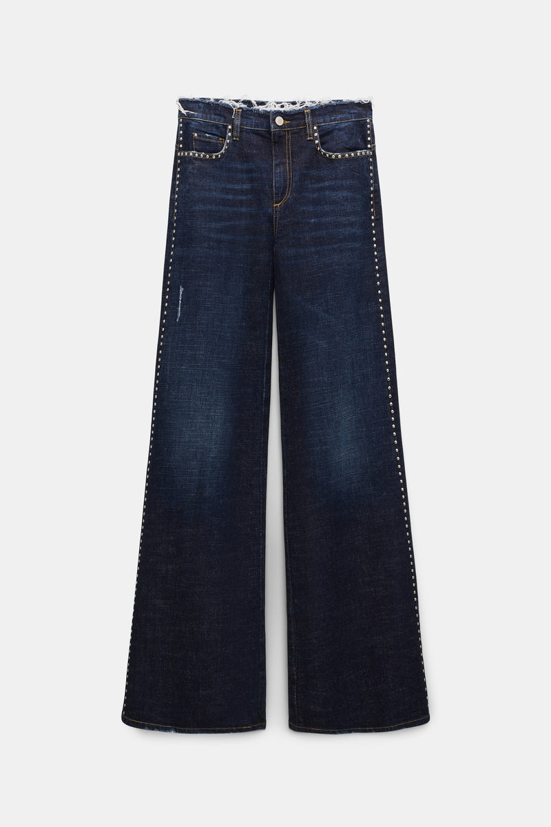 DOROTHEE SCHUMACHER DARK BLUE STUD JEANS