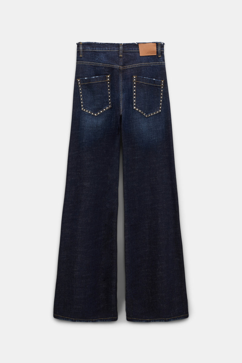 DOROTHEE SCHUMACHER DARK BLUE STUD JEANS