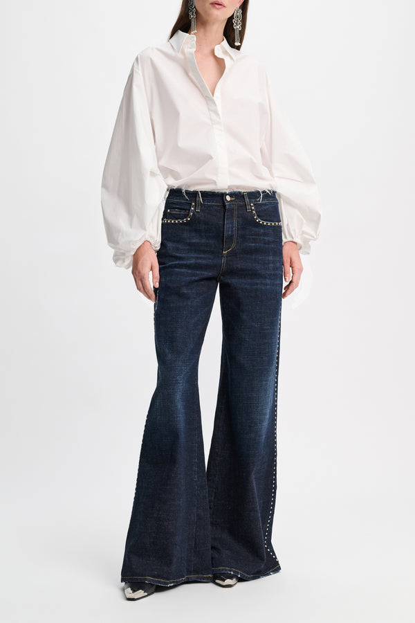 DOROTHEE SCHUMACHER WHITE POPLIN BLOUSE