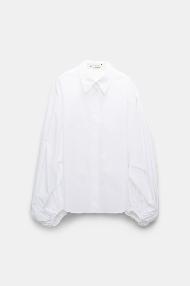 DOROTHEE SCHUMACHER WHITE POPLIN BLOUSE