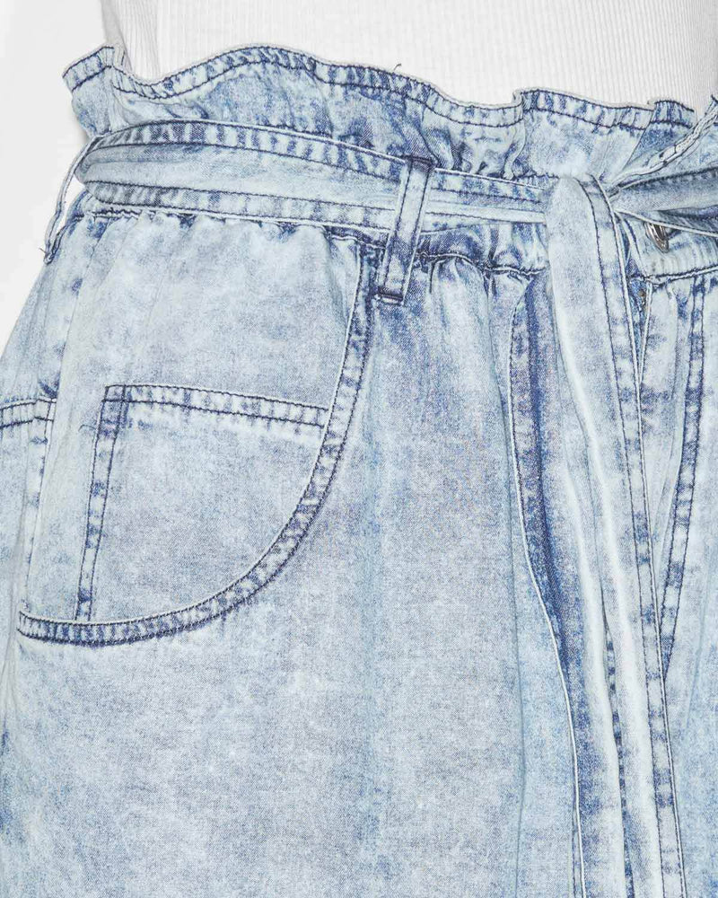 ISABEL MARANT ETOILE BLUE-DENIM EFFECT PRIANA PANTS