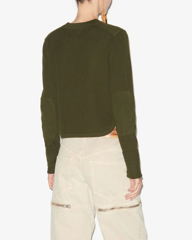 ISABEL MARANT GABYNE KHAKI PULLOVER