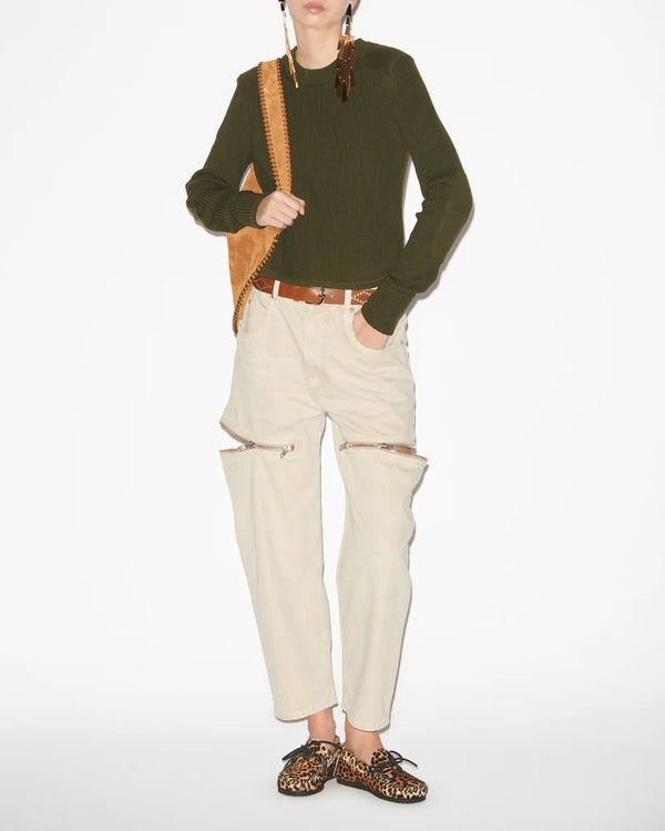 ISABEL MARANT GABYNE KHAKI PULLOVER