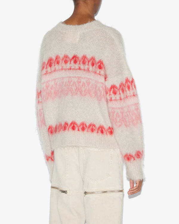 ISABEL MARANT ETOILE DULLY RASPBERRY PULLOVER