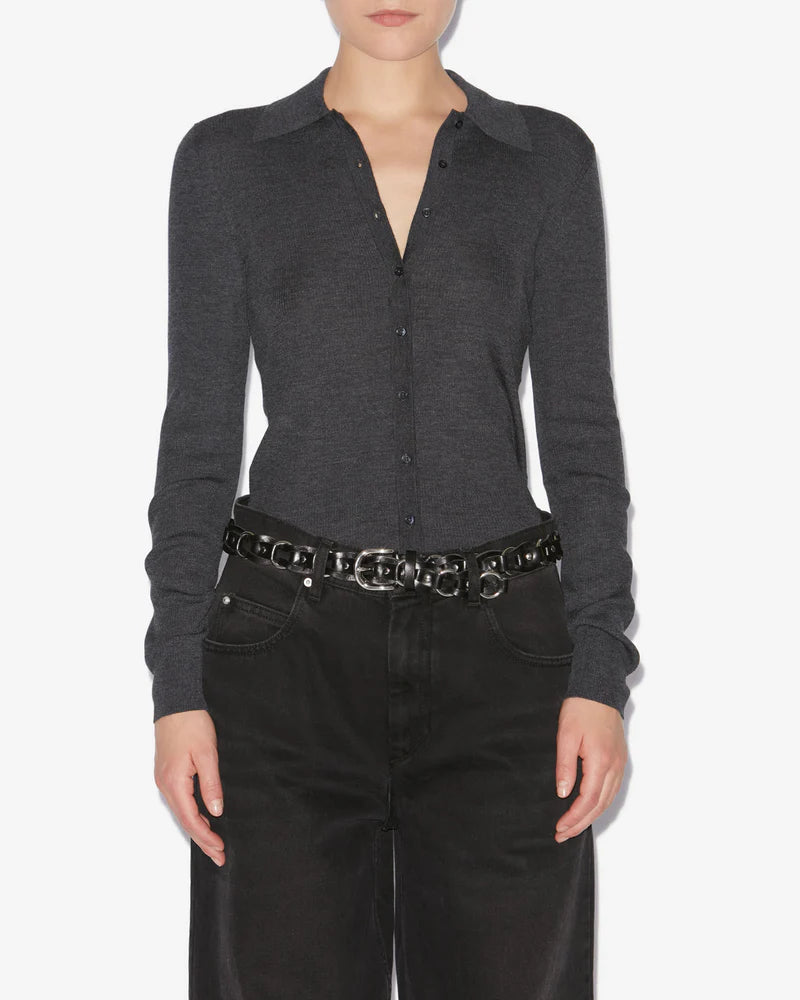 ISABEL MARANT ELVIRA ANTHRACITE PULLOVER