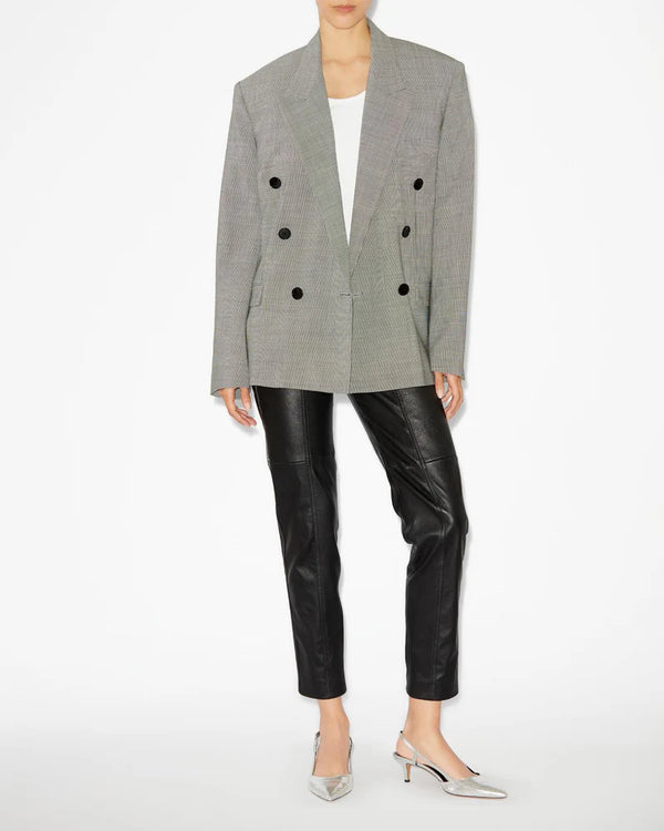 ISABEL MARANT KLERO JACKET ECRU & BLACK