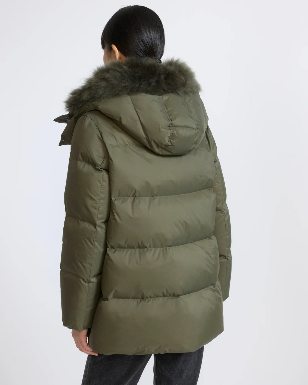 YVES SALOMON DOWN COAT HERBAL TEA