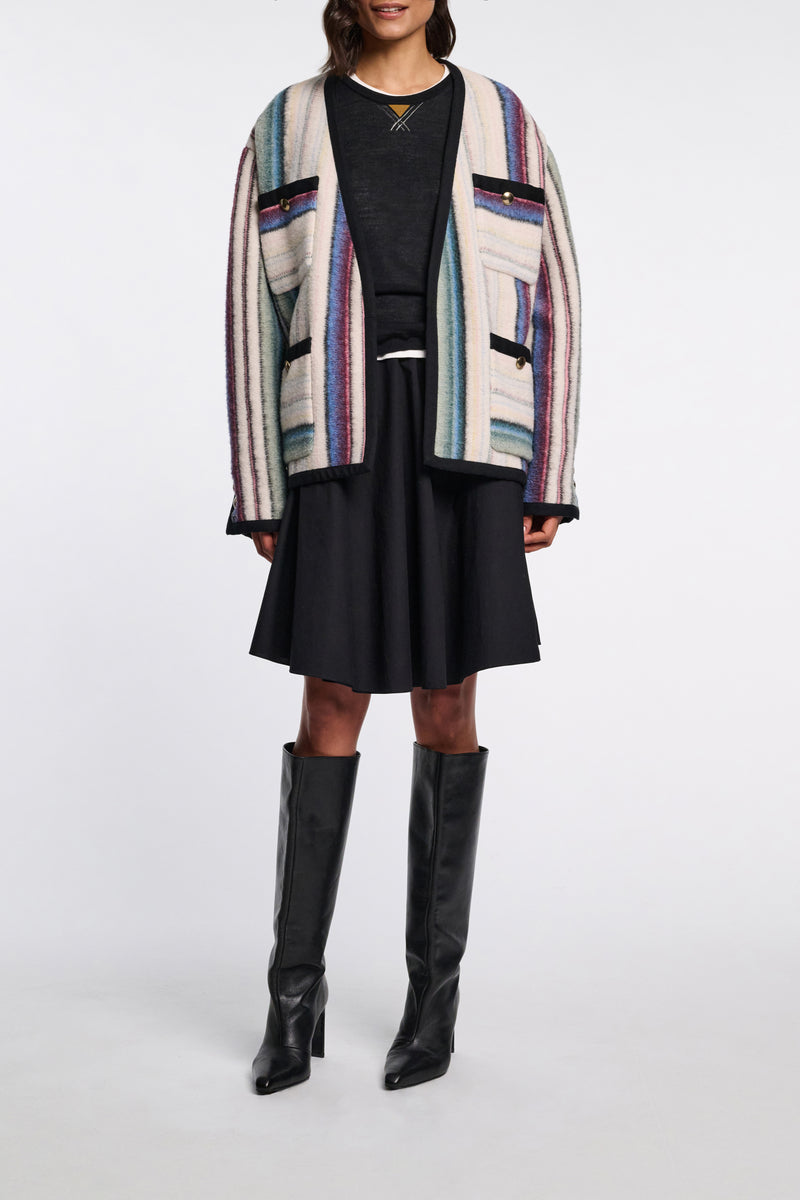 DOROTHEE SCHUMACHER STRIPED JACKET IN MULTICOLOUR