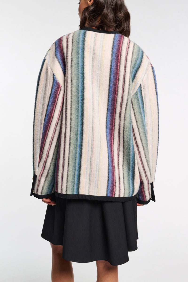 DOROTHEE SCHUMACHER STRIPED JACKET IN MULTICOLOUR