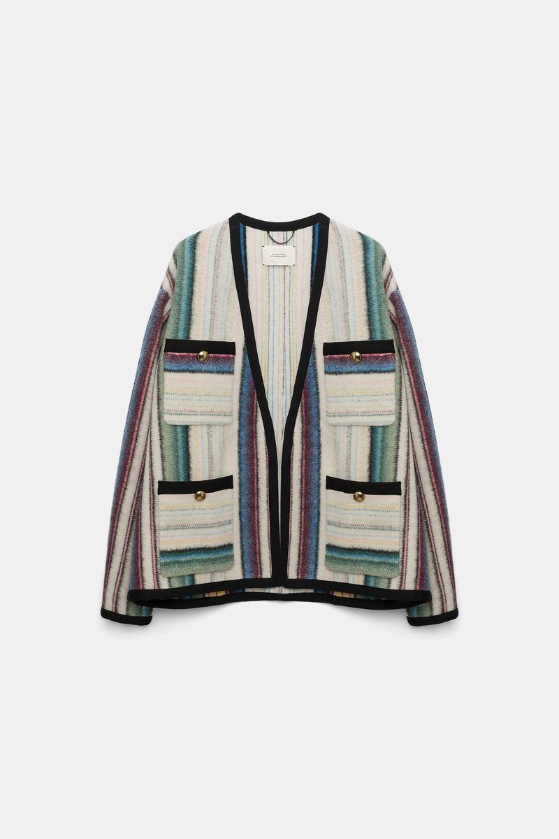 DOROTHEE SCHUMACHER STRIPED JACKET IN MULTICOLOUR