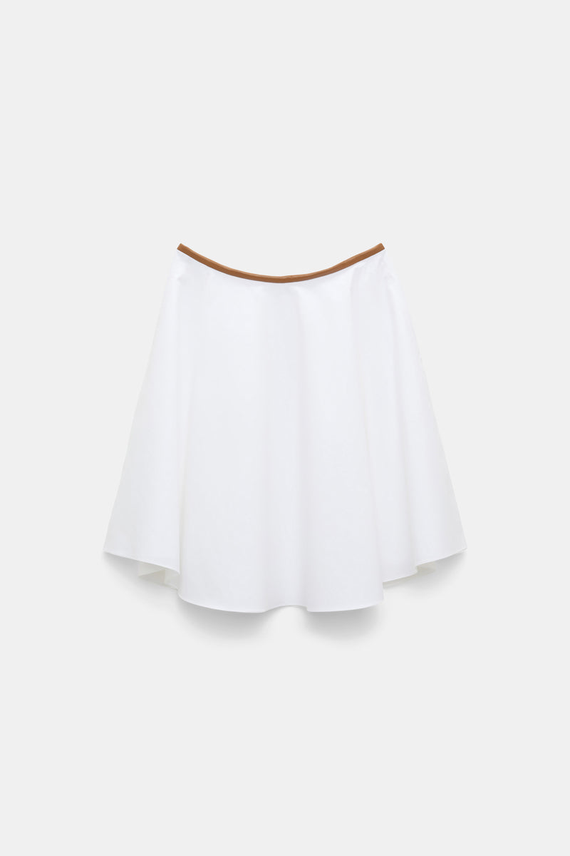 DOROTHEE SCHUMACHER POPLIN POWER SKIRT IN WHITE