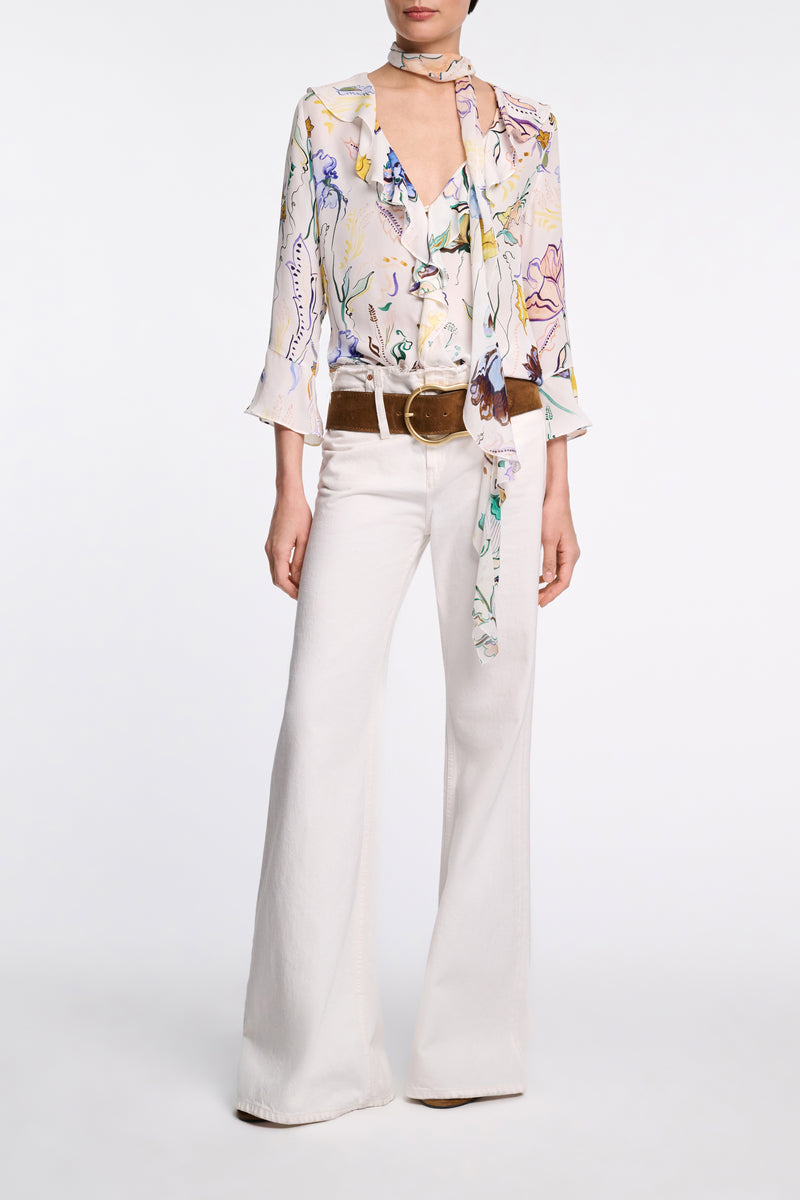 DOROTHEE SCHUMACHER FLORAL TWIST BLOUSE