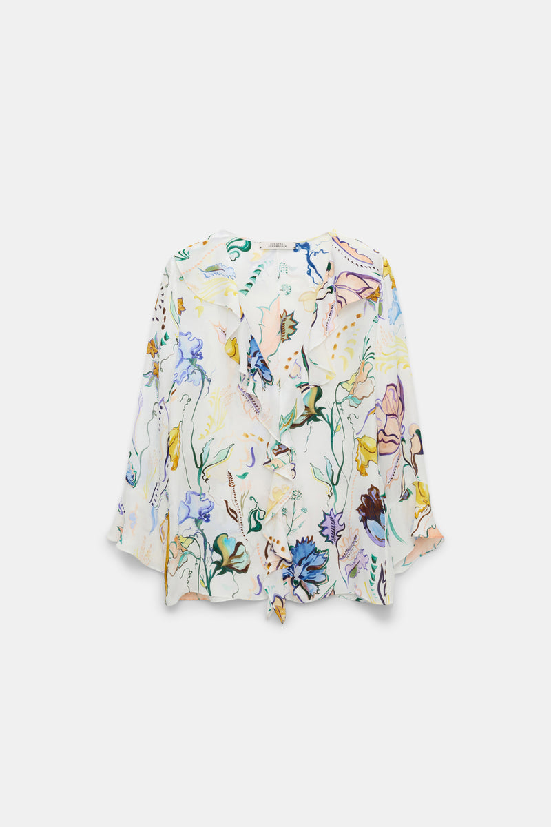 DOROTHEE SCHUMACHER FLORAL TWIST BLOUSE